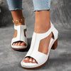 Zinia | Elegante T-Strap-Keilsandalen mit Schnalle