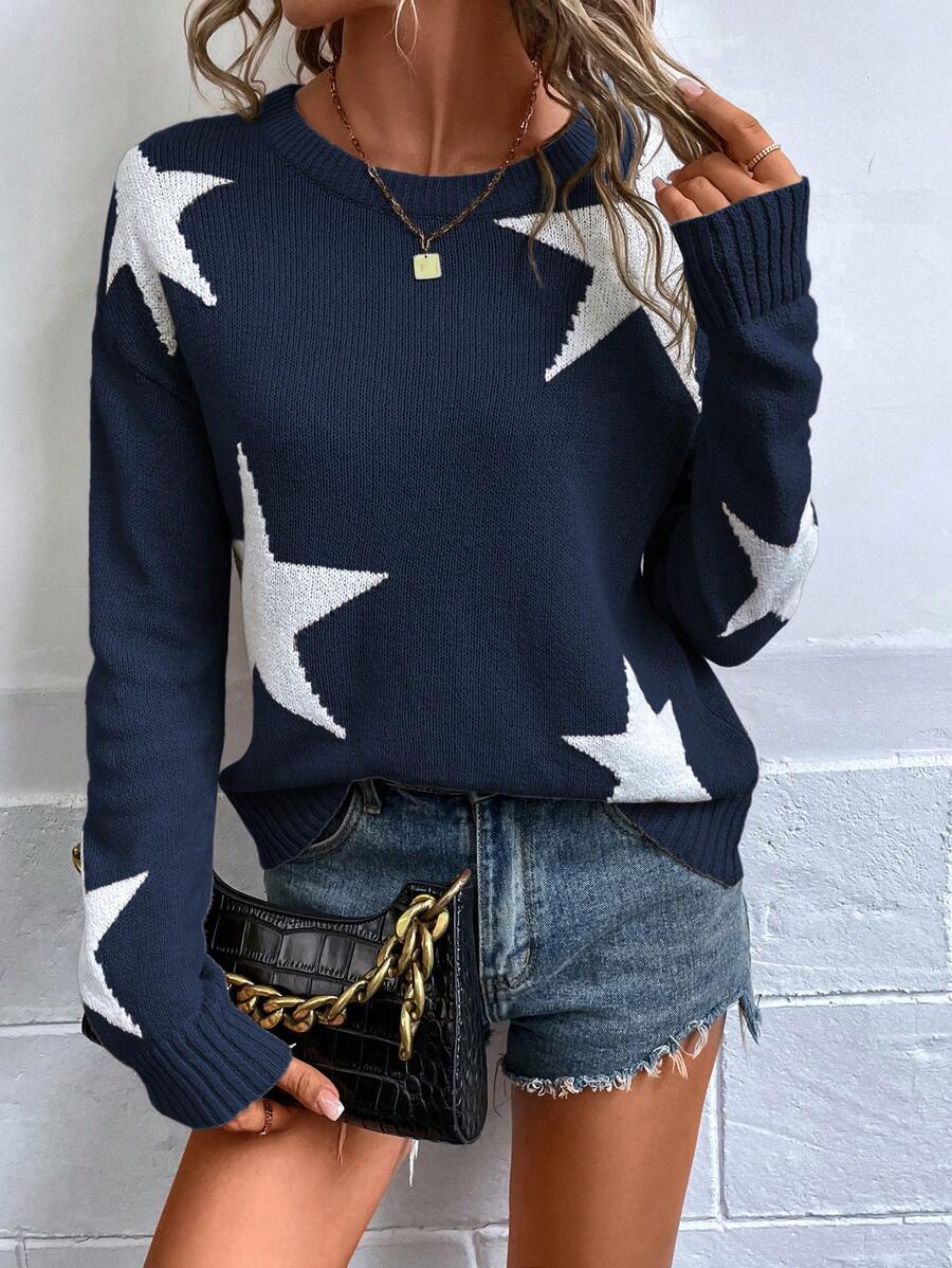 Haira | Oversized-Pullover im europäischen Stil