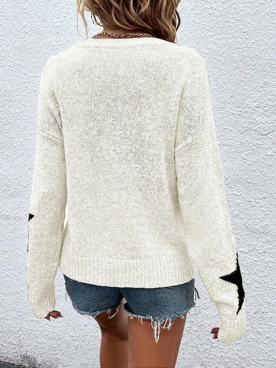 Haira | Oversized-Pullover im europäischen Stil