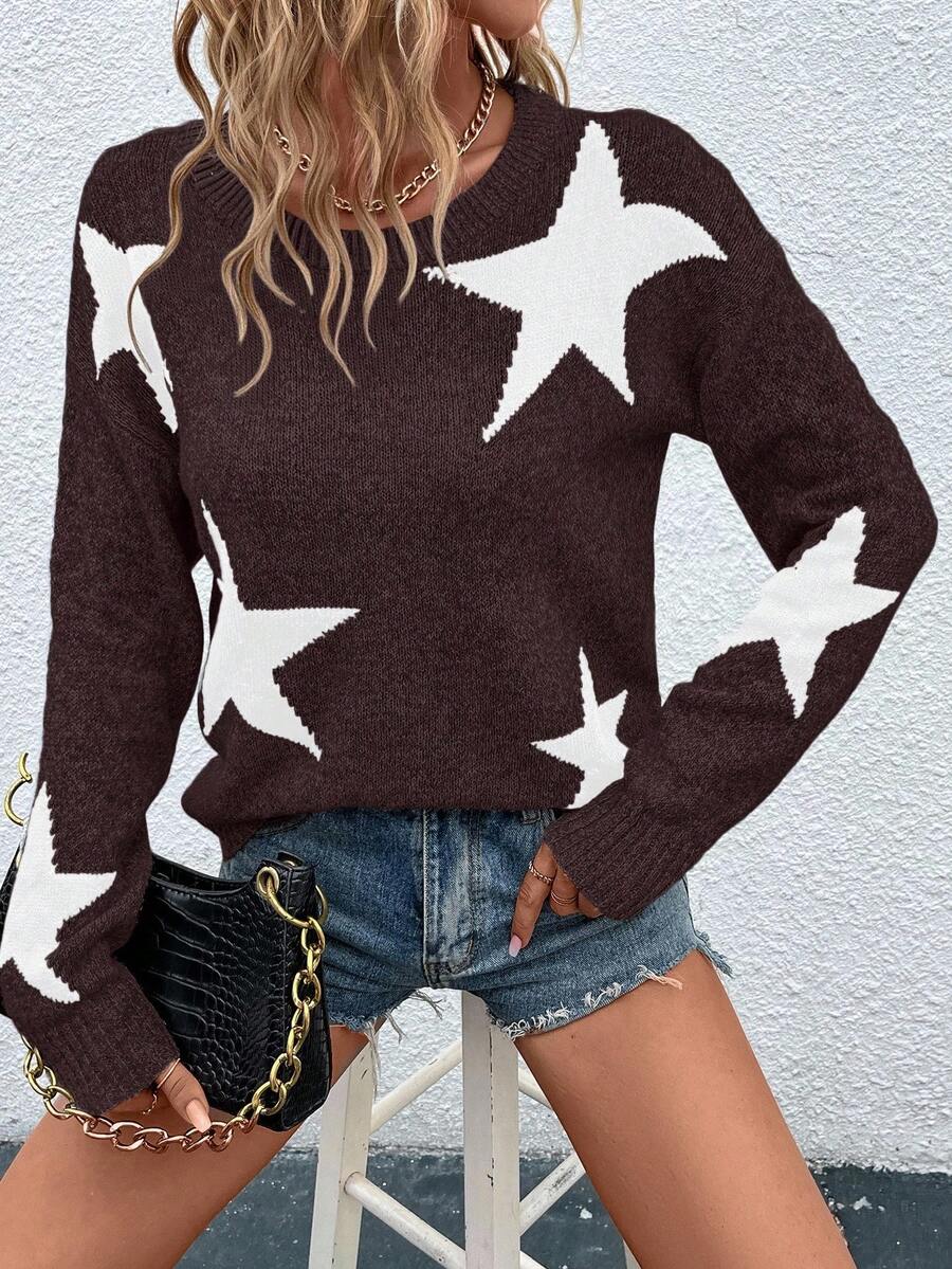 Haira | Oversized-Pullover im europäischen Stil