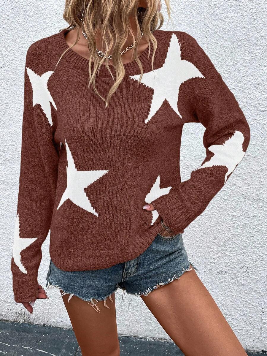 Haira | Oversized-Pullover im europäischen Stil