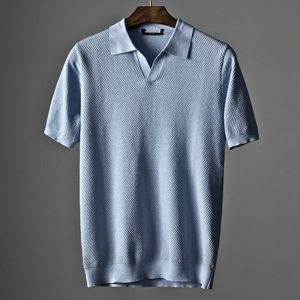 Cove | Lässiges Strick-Poloshirt