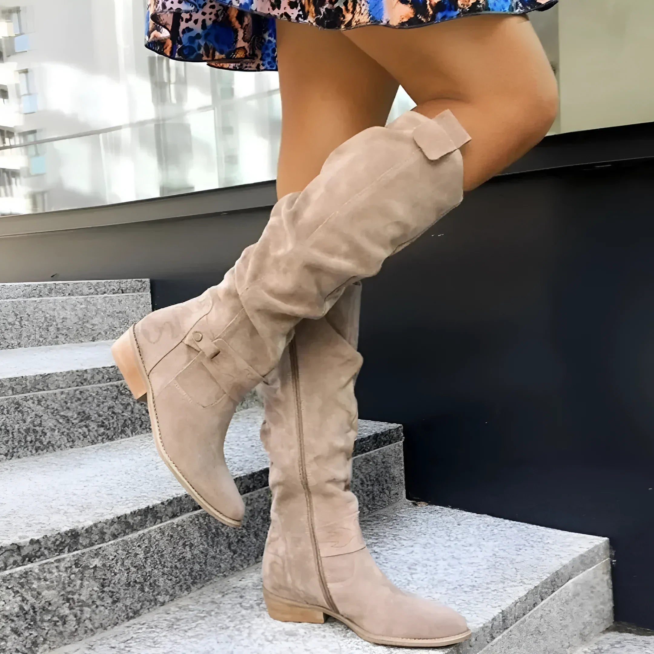 Evelyn™ | Luxus-Damenstiefel - Beige / 35
