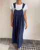 Molly | Lässiges einfarbiges Kleid mit Hosenträgern