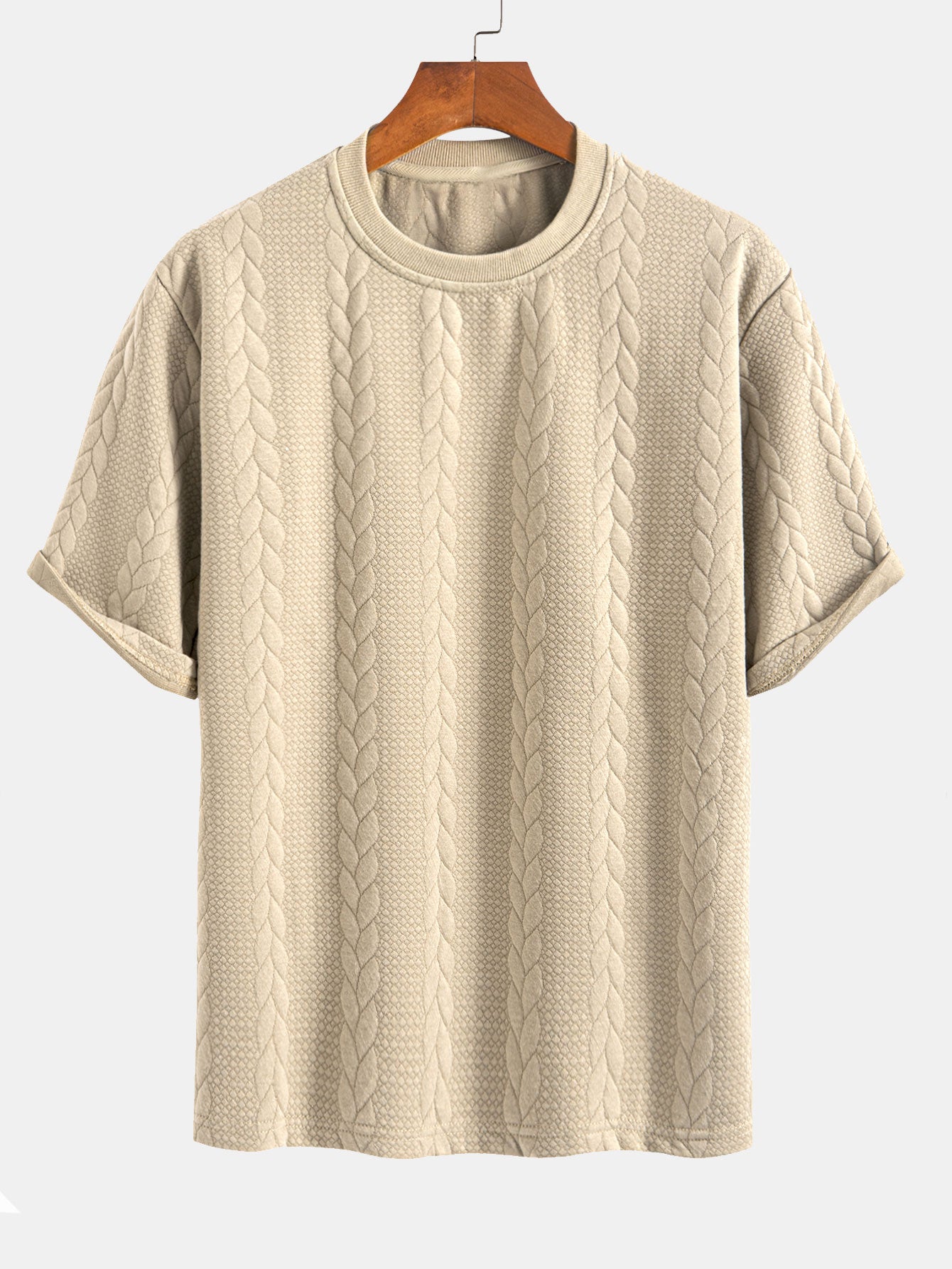 Rudy | Lässiges Relax Fit T-Shirt mit Twist-Jacquard-Shorts