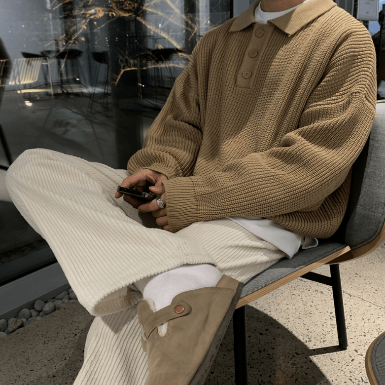 Leonard | Gestrickte Strickjacke mit Knopfleiste