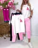 Pearl | stylisches Set mit Buchstaben-Skinny-Hose