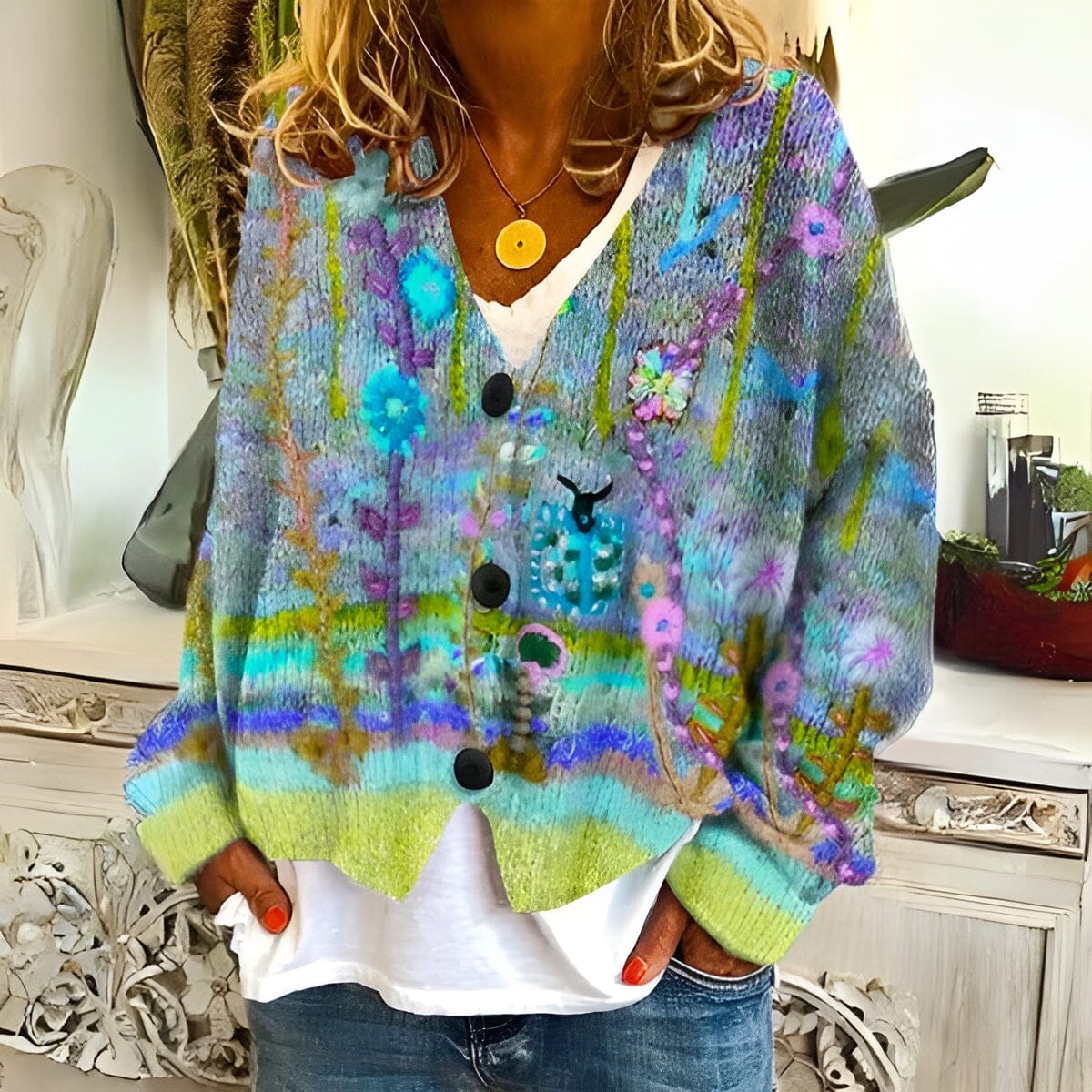 Emaize | Blumen-Cardigan