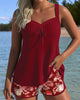 Yasmin | modischer zweiteiliger Strand-Tankini mit Streifen