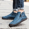 Ruflo | Herrenschuhe aus Leder mit Reißverschluss und Nähten