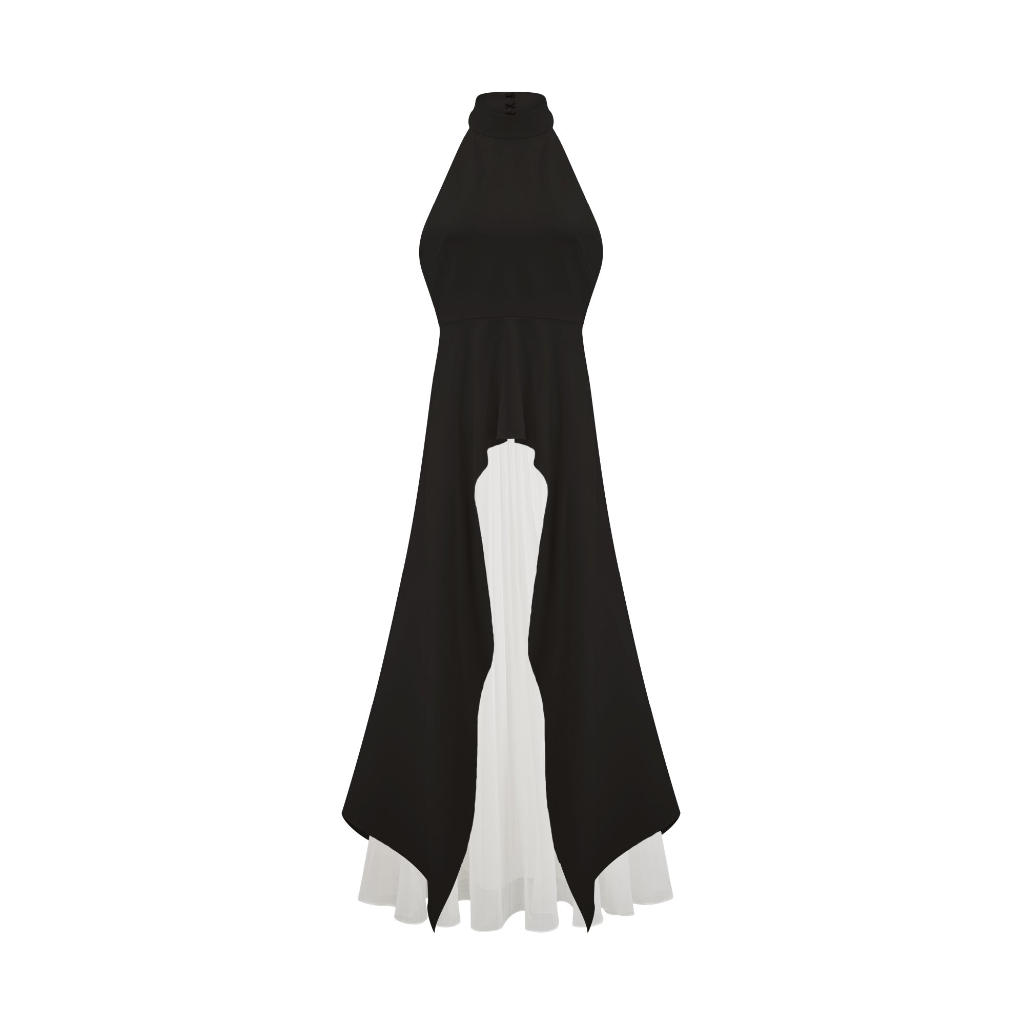 Reya | feminines langes Kleid mit Neckholder-Ausschnitt
