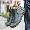 Ruflo | Herrenschuhe aus Leder mit Reißverschluss und Nähten