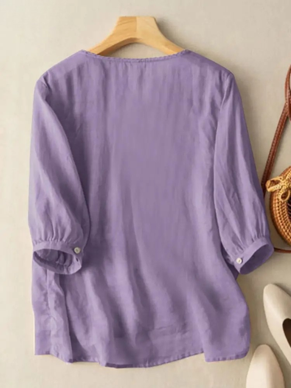 Constance | Stilvolle Bluse mit zarten Stickdetails