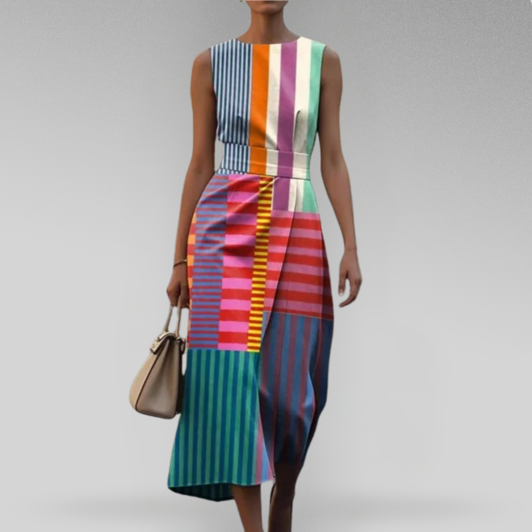 Bia | Lebendiges Patchwork-Kleid