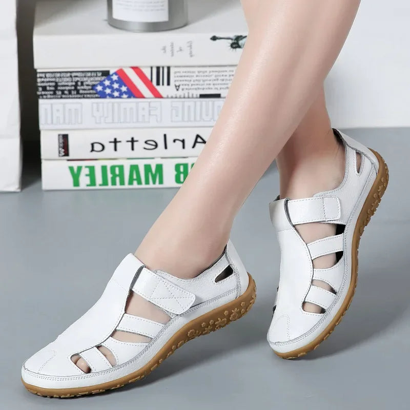 Elvie | Zeitlose Sommersandalen aus hochwertigem Leder
