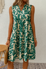 Myre | Gestuftes Kleid mit Blätterdruck