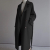 Melina™ | Stilvoller langer Mantel - Schwarz / S