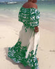 Emilia™ | Luftiges Off-Shoulder-Kleid mit sommerlichem Print
