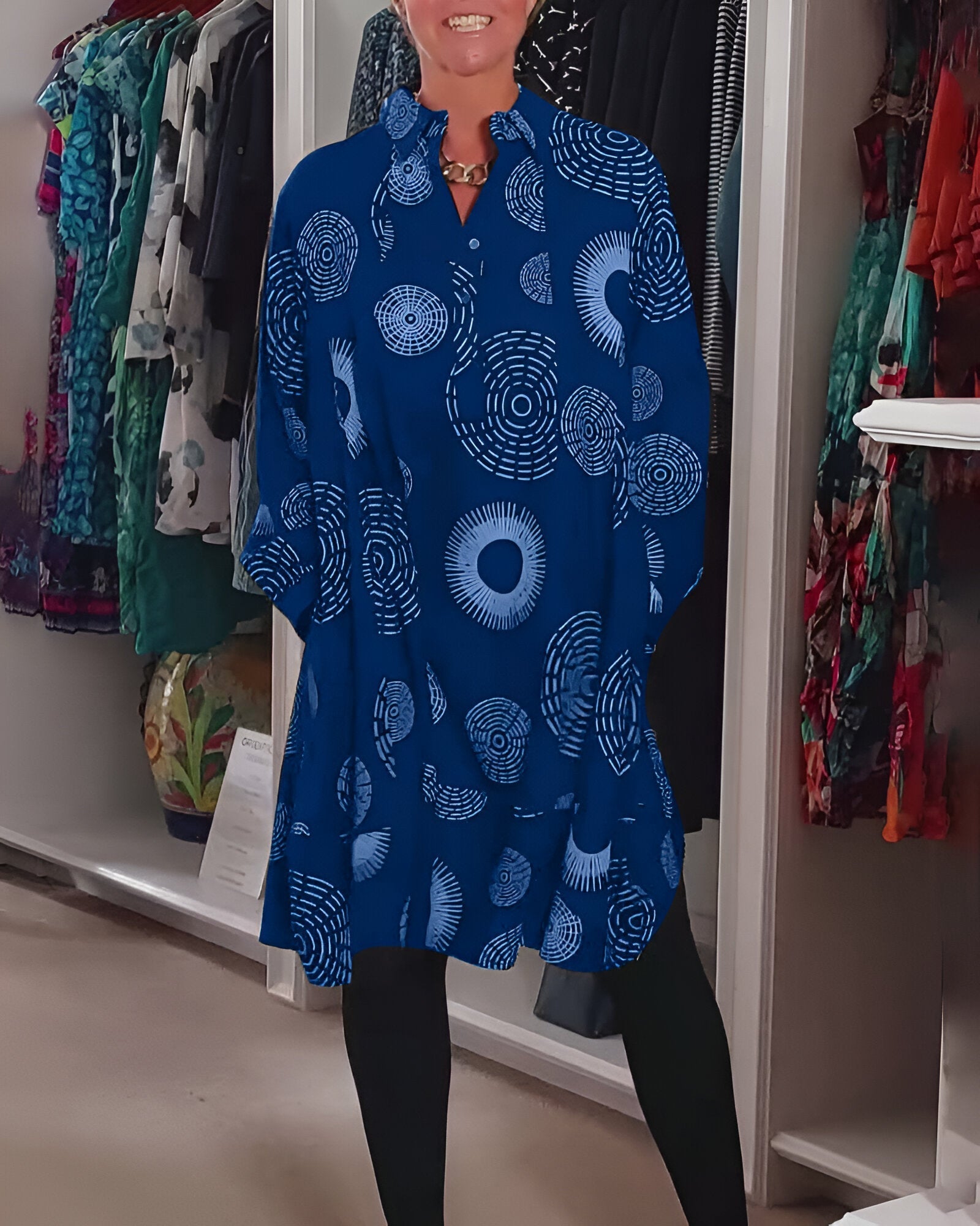 Rosie | Kleid für Damen mit geometrischen Formen, trendy & edel