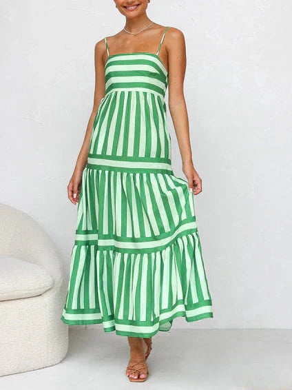 Viviana | Zeitloses gestreiftes Maxikleid für Damen