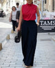 Rita | Asymmetrische Hose mit weitem Bein