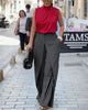 Rita | Asymmetrische Hose mit weitem Bein