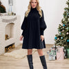 Liarra | Kleid mit Laternenärmeln & Stehkragen