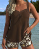 Yasmin | modischer zweiteiliger Strand-Tankini mit Streifen