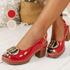 Brina | Sandalen mit klobigem Absatz und Schnalle