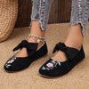 Nataly | modische flache Schuhe mit Schleifenakzent