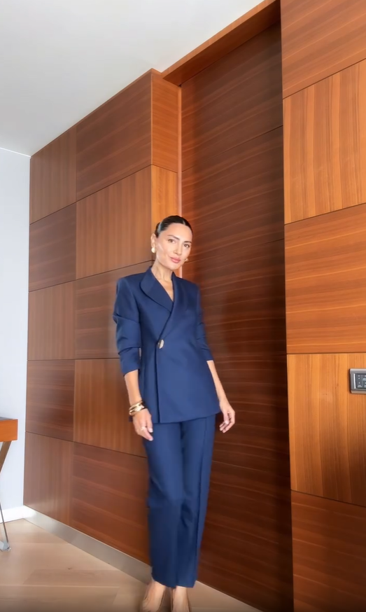 Meredith | Damen-Set, Slim-Fit & elegantes Oberteil mit Anzughose