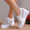 Cleofee | Glamouröse Sportschuhe mit Kristallbesatz