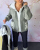 Marcelie | Langer Pullover-Mantel mit Print