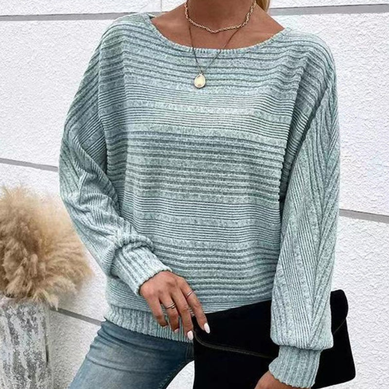 Yarisa | Gestreiftes Langarmshirt mit Rundhals