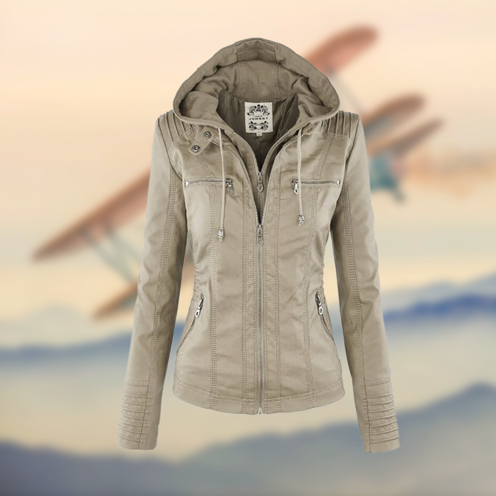 Mira™ | Elegante Modejacke - JACKET (F) - Beige / S