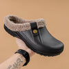 Noa™ | Gemütliche Winterpantoffeln - schwarz grau / 35-36