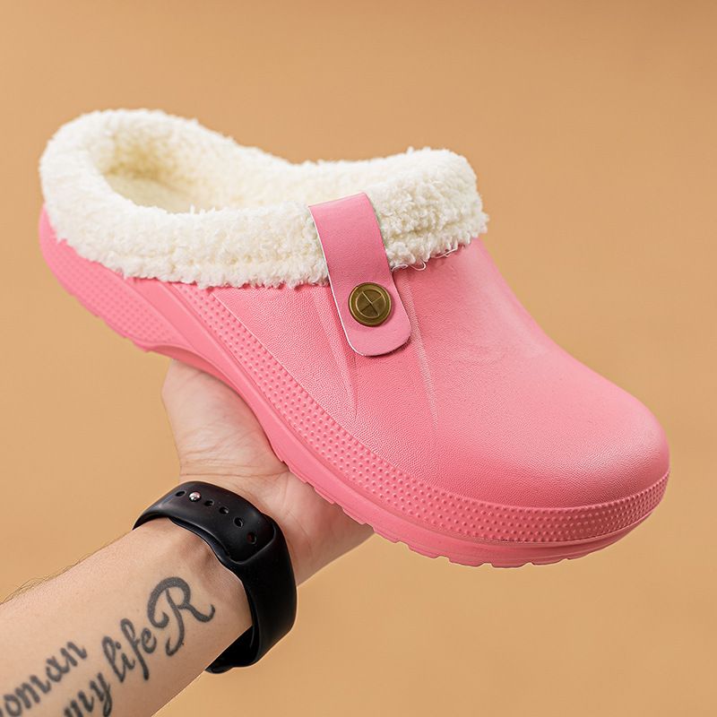 Noa™ | Gemütliche Winterpantoffeln - rosa rot / 35-36
