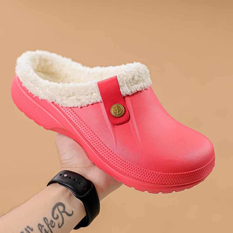 Noa™ | Gemütliche Winterpantoffeln - schwarz grau / 35-36