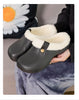 Noa™ | Gemütliche Winterpantoffeln - schwarz grau / 35-36