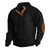 Oliver™ | Strukturierter Ripp-Herrenpullover - Men T-Shirt - Black / S