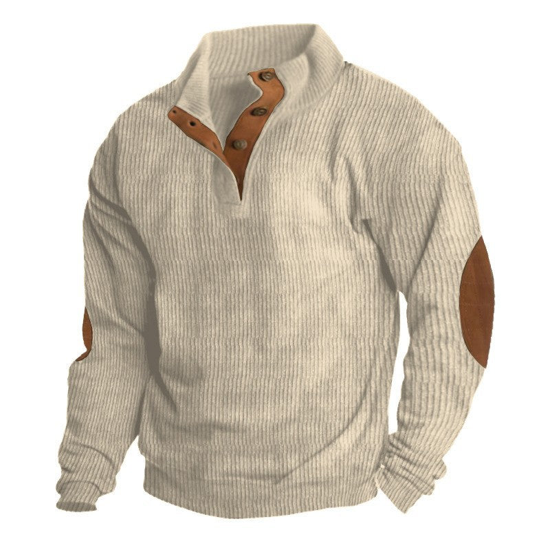 Oliver™ | Strukturierter Ripp-Herrenpullover - Men T-Shirt - Beige / S