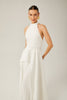 Reya | feminines langes Kleid mit Neckholder-Ausschnitt