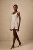 Alexia | stilvolles rosa Minikleid im Tweed-Design