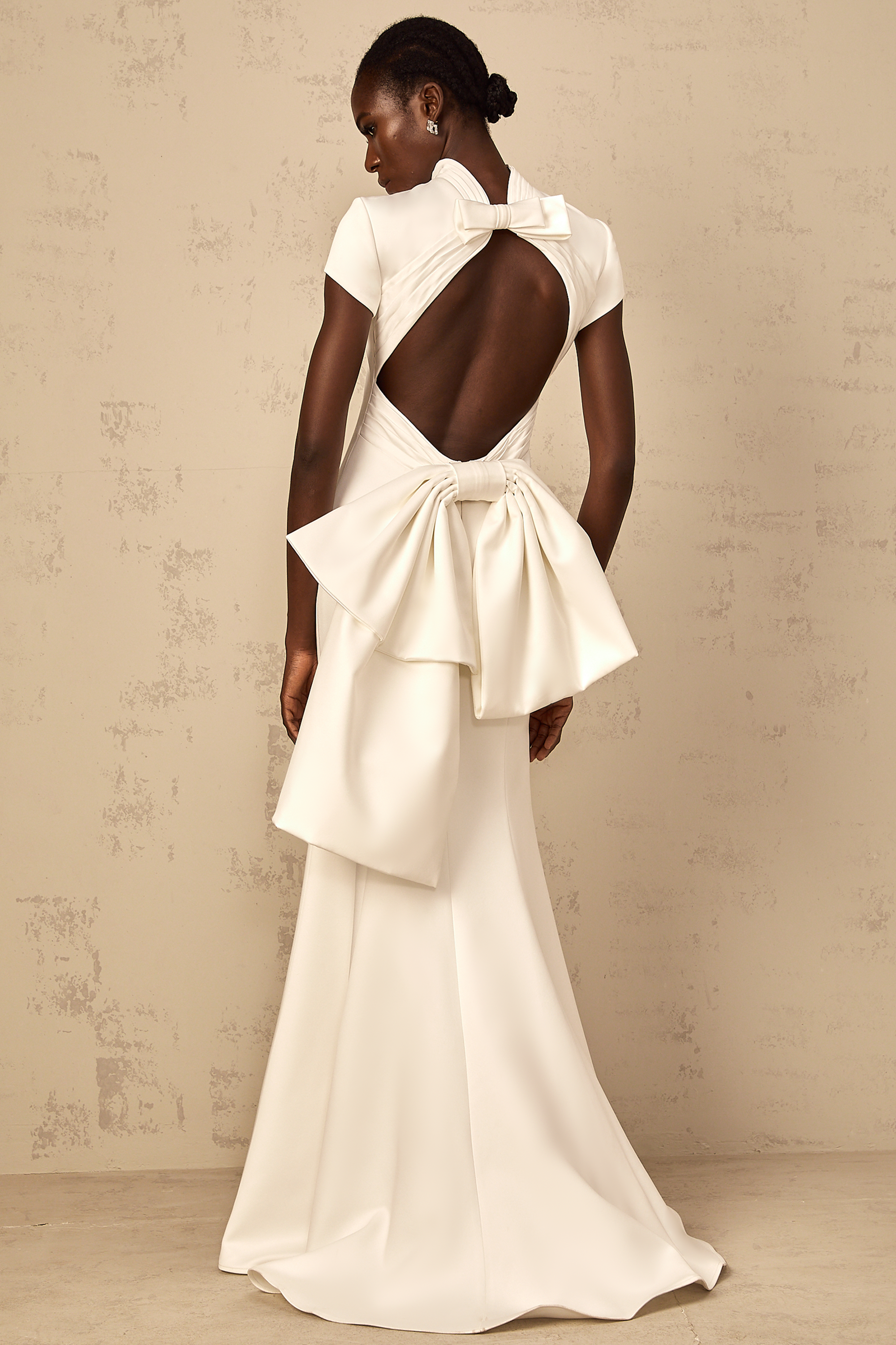 Anelis | Statement-Schleife Meerjungfrau-Maxikleid