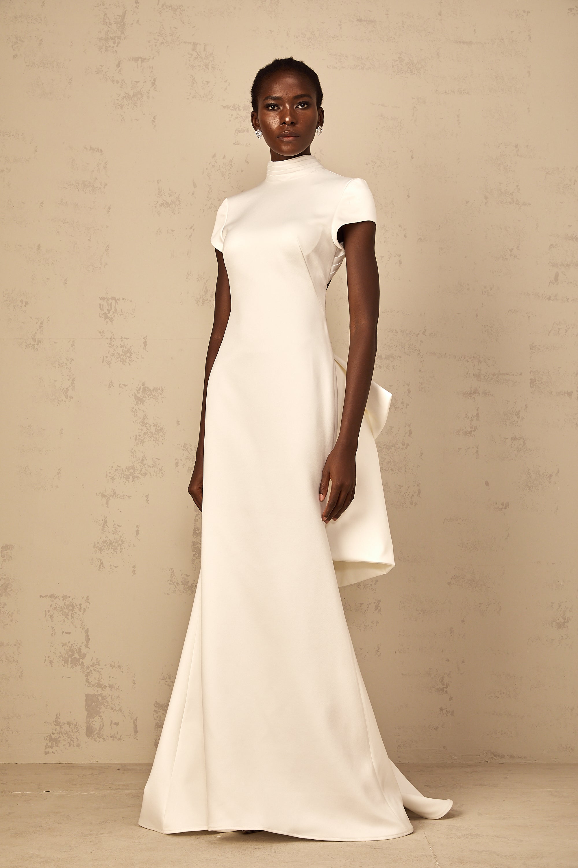Anelis | Statement-Schleife Meerjungfrau-Maxikleid
