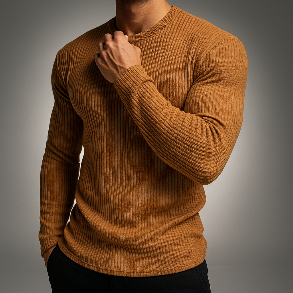 Harvey | Gerippter Strickpullover