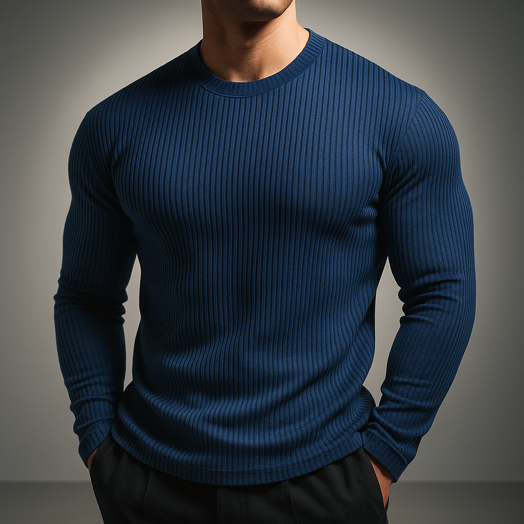 Harvey | Gerippter Strickpullover