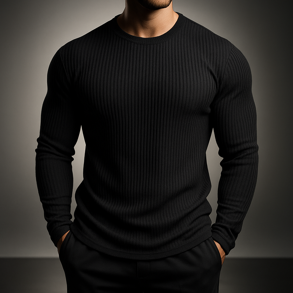 Harvey | Gerippter Strickpullover