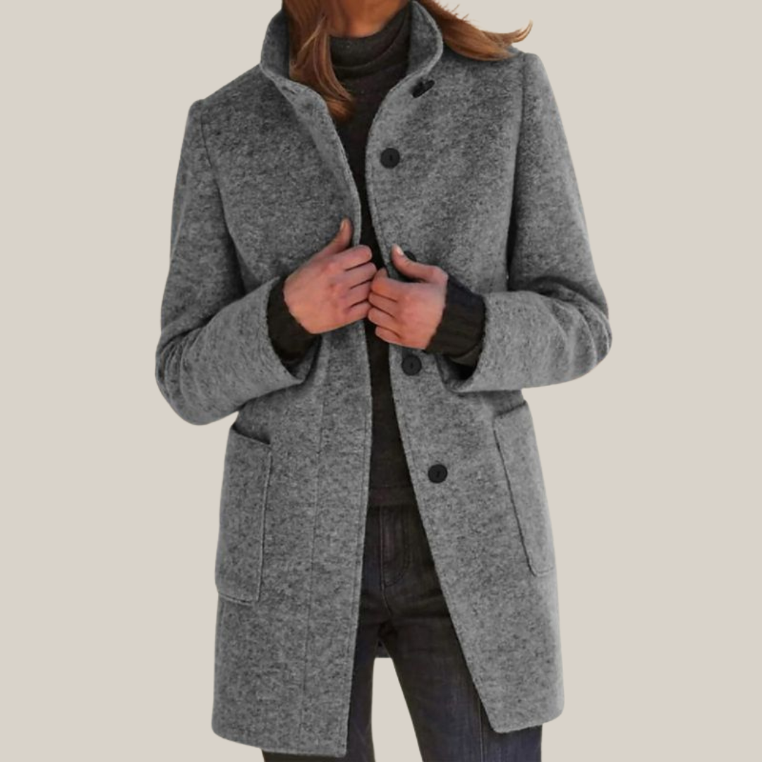 Annalena™ – Stilvolle Übergangsjacke - Grau / S
