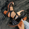 Lotus | Damen Sandalen mit Blockabsatz und Cut-Outs